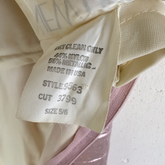 Vintage Pink Metallic Lamé Disco Mermaid Barbie Dress - Picture 6 of 6